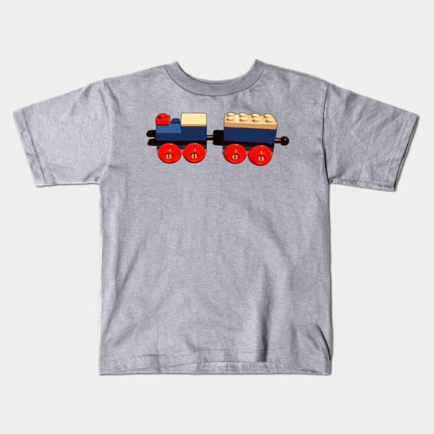 Brick Creations - Motorised Train Kids T-Shirt by druscilla13